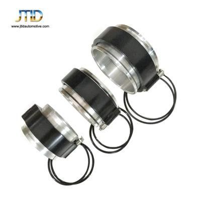 High Quality Aluminum+Titanium Black HD Exhaust V-Band Clamp with Flange System Assembly