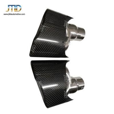 High Quality Carbon Fiber Exhaust Muffler Tips for Audi A3 A4 A5 A6 A7 Car Styling Tail Pipes