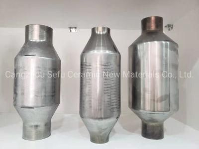 Universal Type Euro 4 Honeycomb Ceramic Catalyst with Metal Cover