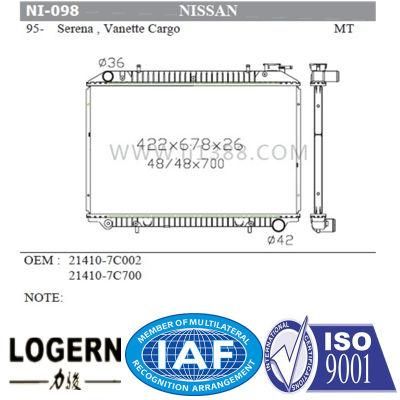 Auto Cool Radiator for Nissan Serena/Vanette Cargo&prime;95- Mt