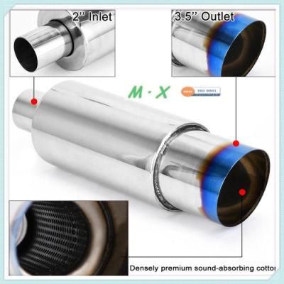 High Quality Stainless Steel Exhaust Muffler Blue Exhaust Pipe Muffler