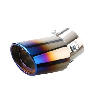 Car Burnt Blue Bending Exhaust Muffler Exhaust Tips