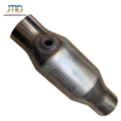 Universal 2.5&quot; Inch Inlet Racing Sport Car Honeycomb Ceramic Catalyst Catalytic Converters Catalytic with O2 Sensor
