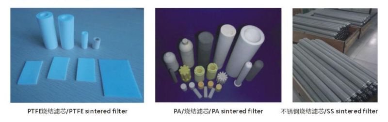 Microns Pneumatic Components Factory Sintered Porous PE Air Oil Filter Element Exhaust Silencer Plastic Muffler