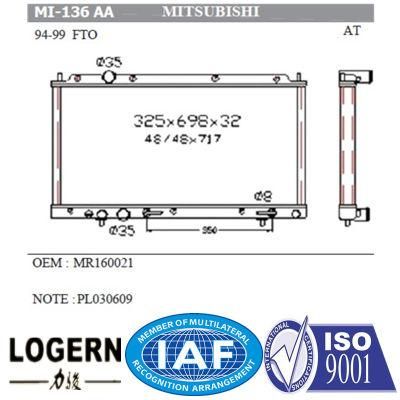 Brazed Aluminum Auto Radiator for Mitsubishi Fto&prime;94-99 at