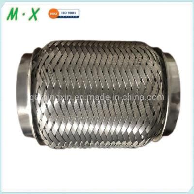 Stainless Steel Exhaust Flexible Pipe with Inner Interlock Layer Outer Braid SS304/Ss201