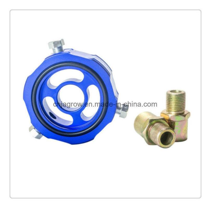 Oil Block Adaptor Oil Temp Pressure Sensor Turbo Line Oil Sandwich Adapter