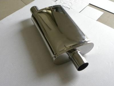 Universal Car Muffler Polished Stainless Steel Exhaust Tip Silencer Exhaust Muffler Pipe