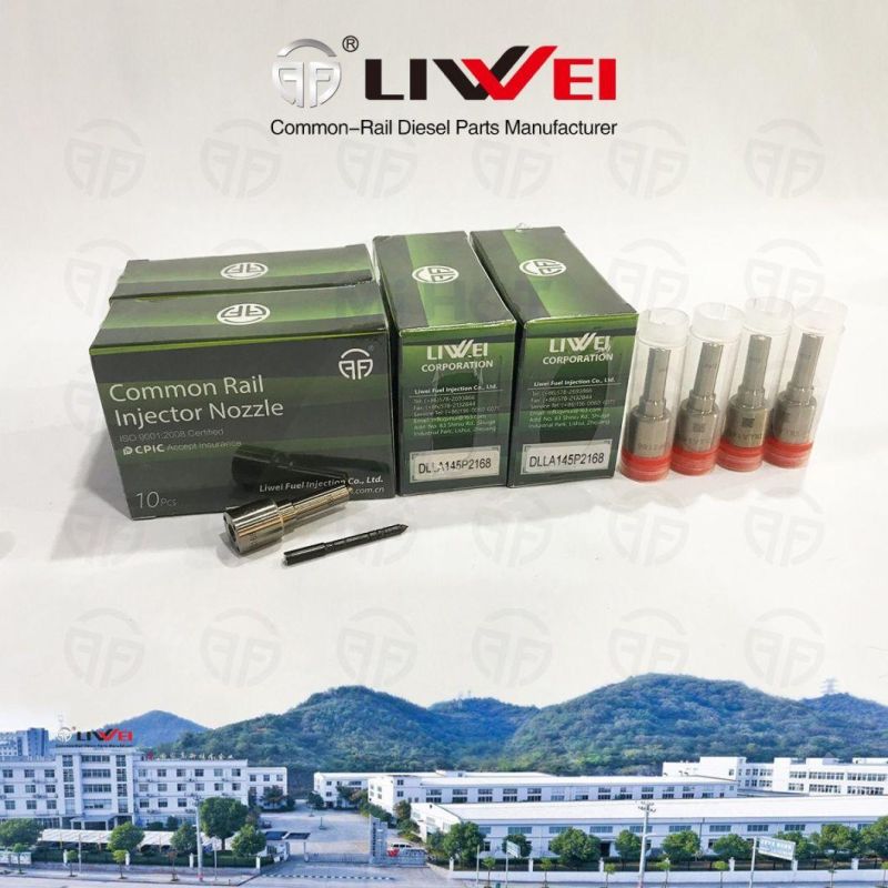 Liwei Brand Dlla145p 2168 Dlla 145p2168 Bos Common Rail Diesel Nozzle for Fuel Injector 0445110376/594