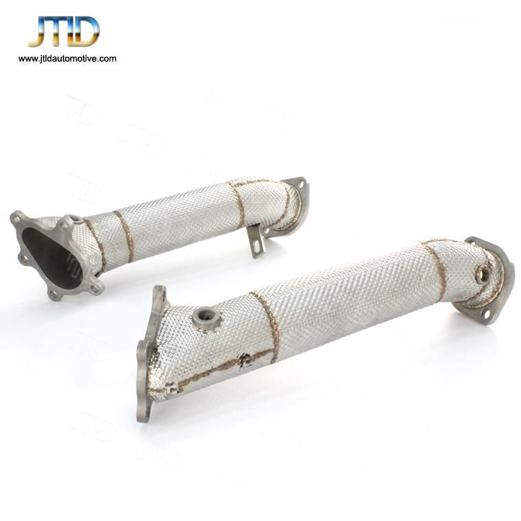 High Performance Polish or Heat Shield Exhaust Downpipe for Nissan Gtr 35