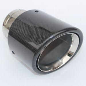 Carbon Fiber Steel Rear Exhaust Muffler Tip Tail Pipe for Toyota Camry 2018-2022