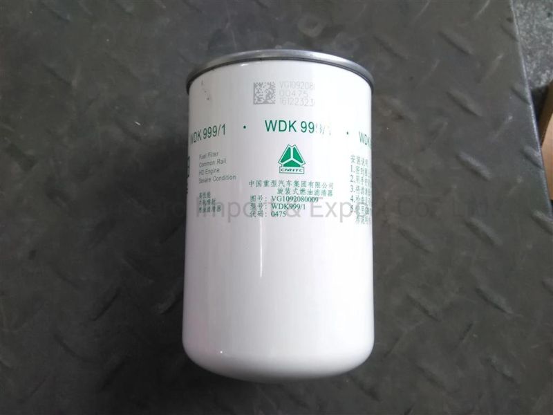 Wholesale Price Filter Manufacturer Sinotruk HOWO Truck Engine Parts Vg1092080009 Fuel Filter for Sale