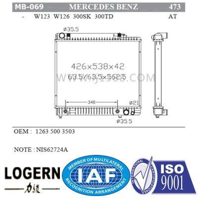Auto Parts Radiator for W123/W126/300sk/300td&prime;79-85 at Dpi: 473