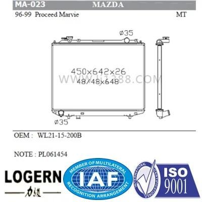 Automobile Radiator for Mazda Proceed Marvie&prime;96-99 Mt