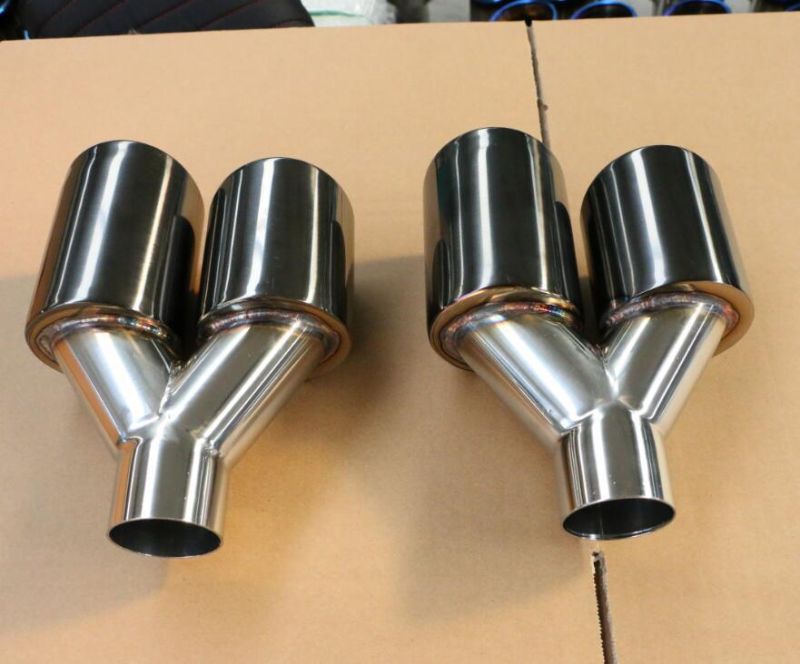 Grwa Mirror Polished Titanium Dual Exhaust Tips