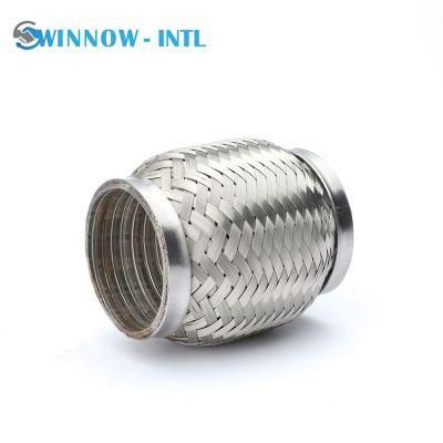3 Inch Double Braid Exhaust System Flexible Bellow Pipe with Interlock