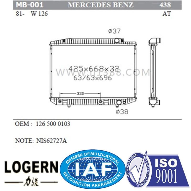 High Quality Radiator for Benz W126′81- at Dpi: 438