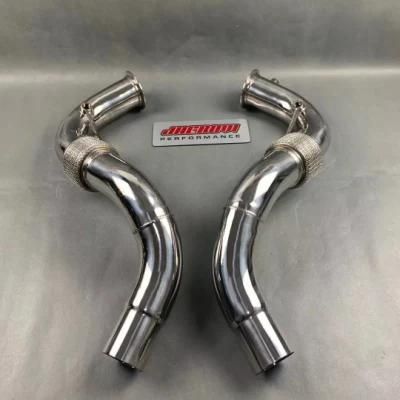 Stainless Steel Race Downpipes for V8 N63 BMW F10 550I 2011+