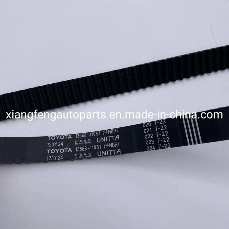 Auto Parts Reinforced Timing Belt for Toyota 13568-11051 123y24