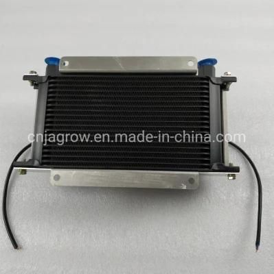 High Performence Hot Sale Derale Style Oil Cooler with Fan