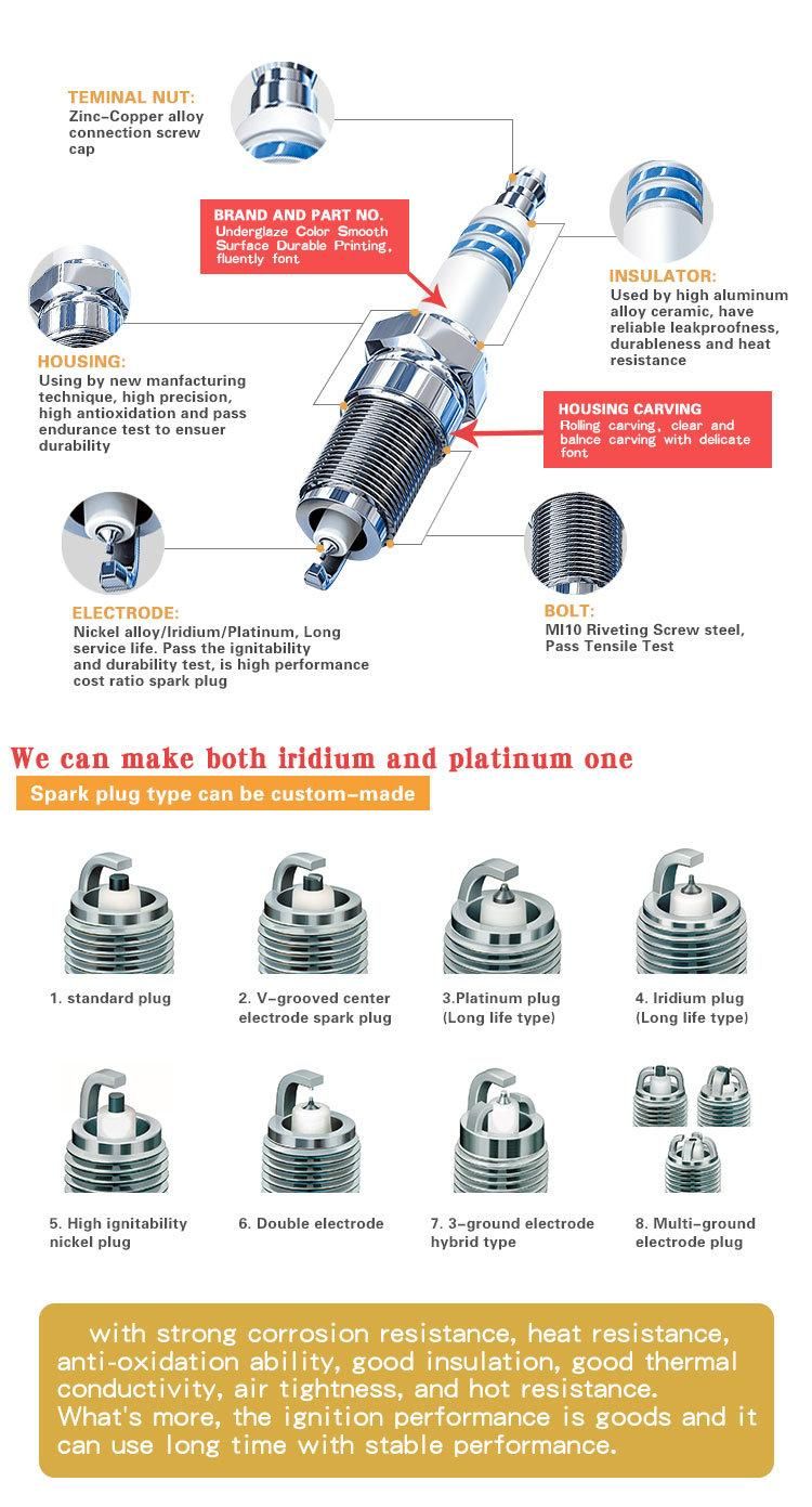 Car Parts Iridium Fr6ei Mn163236 Spark Plug for Endeavor Galant Lancer Mn163236