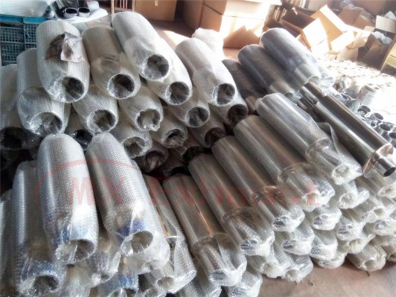 Hot Sales High Quality Stainless Steel 2.5 Inch Inlet 3 Inch Outlet Exhaust Muffler Car Exhaust Tips
