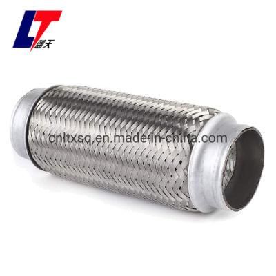 2&quot;X10&quot; Stainless Steel Braided Exhaust Muffler Silencer Pipe Exhaust Flexible Pipe