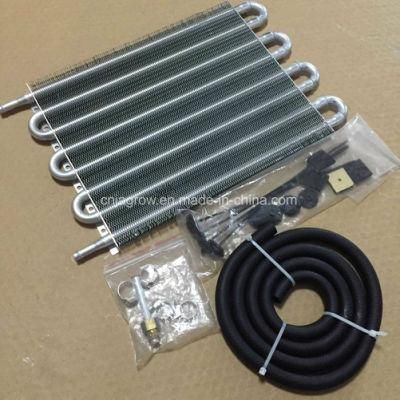 8 Row Silver Hayden Transmission Oil Cooler Kit Silver Color