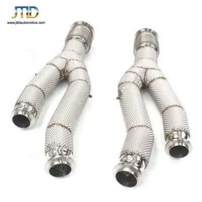 High Quality 304 Ss Heatshield Exhaust Downpipe for Lamborghini Lp700 720 750