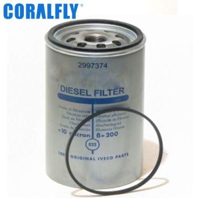 Coralfly Fuel Filter Water Separator Spin-on Filter 2997374 P954925 for Donaldson/Iveco Filter