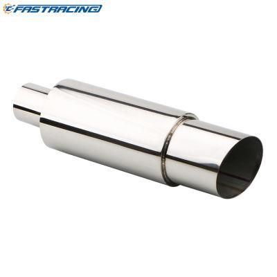 Universal Stainless Steel Silver Straight Exhaust Tips Pipes Muffler