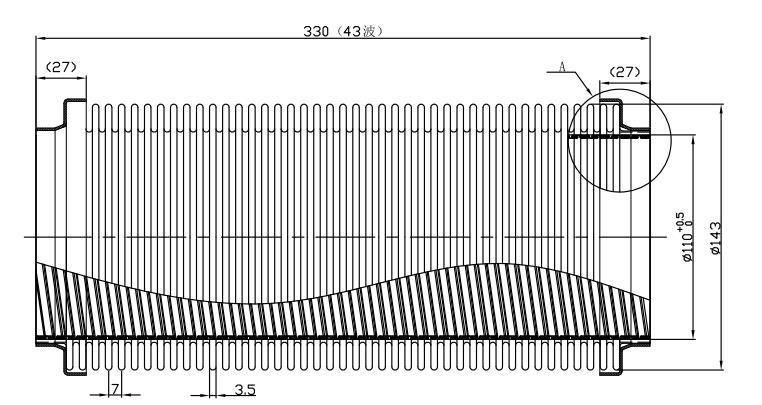 Convenient Installation Absorb Shock Exhaust Bellows Flexible Exhaust Pipe for Vehicle Truck Car