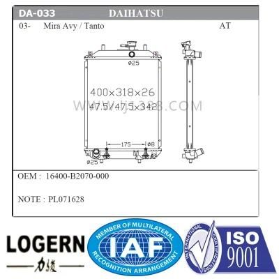 Auto Radiator for Daihatsu 03- Tanto/Mira Ary at
