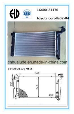 Cheap Brazed Auto Radiator for Toyota Corolla 02-04