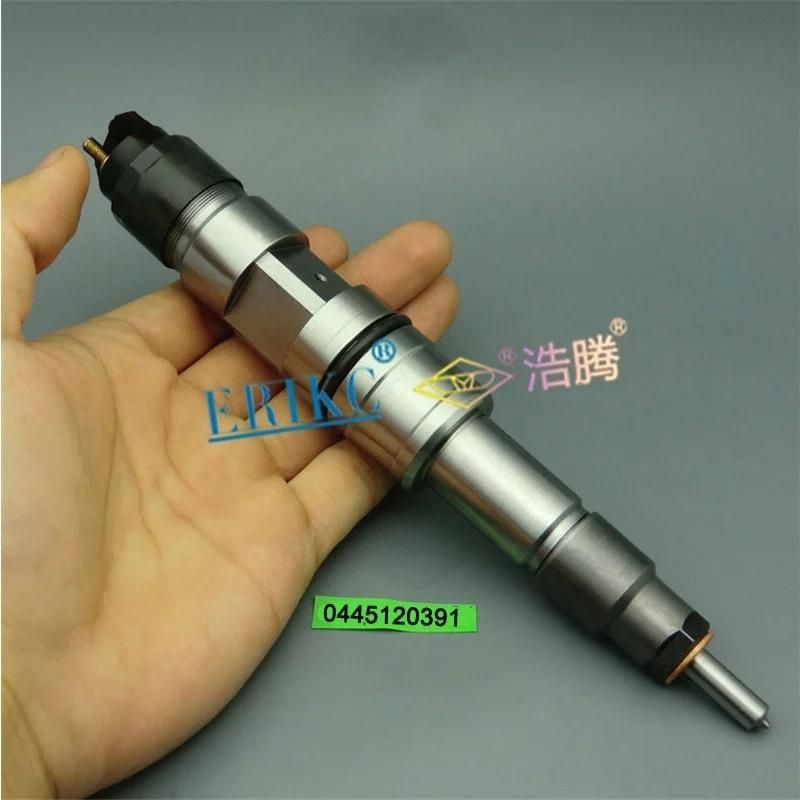 Erikc 0 445 120 391 Bosch Crdi Injector Assy 0445120391 (00986AD1005) Bosch Diesel Fuel Injector 0445 120 391 (612630090001) Common Rail Injector for Foton