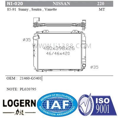 Auto Radiator for Nissan Sunny/Sentra/Vanette&prime;85-91 Mt