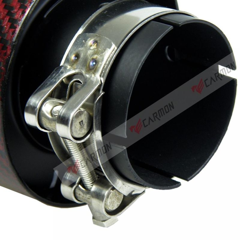 Slash Cut Single out Carbon Fiber Exhaust Tips for BMW 3 Series 335I 335D E90 E91 E92 E93