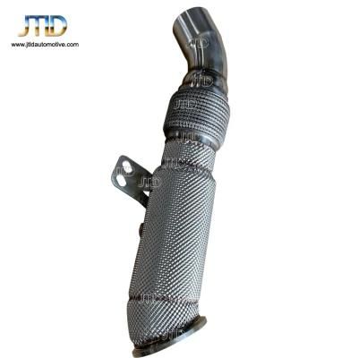 High Flow Stainless Steel Exhaust Downpipes with Heat Shield for BMW B58
