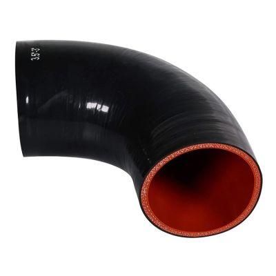 Universal Anti-Aging Silicone Tube 4-Ply Inner Diameter 3.5-3.0 Inch 90 Degree Elbow Coupler Silicone Hose
