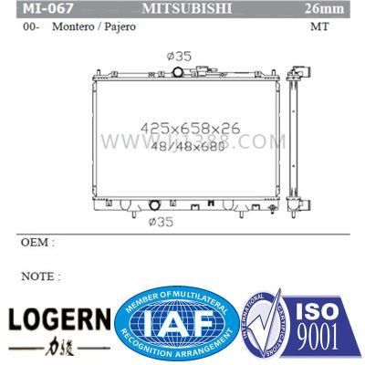 Japan Car Radiator for Mitsubishi Montero/Pajero&prime;00- Mt