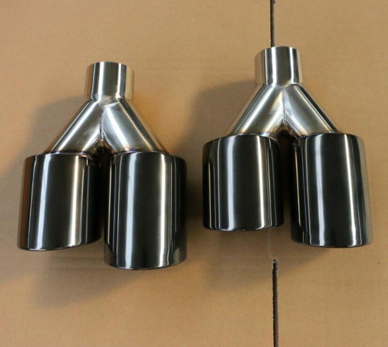 Grwa Mirror Polished Titanium Dual Exhaust Tips