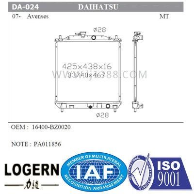 Car Aluminum Radiator for Daihatsu Avensess&prime;070- Mt