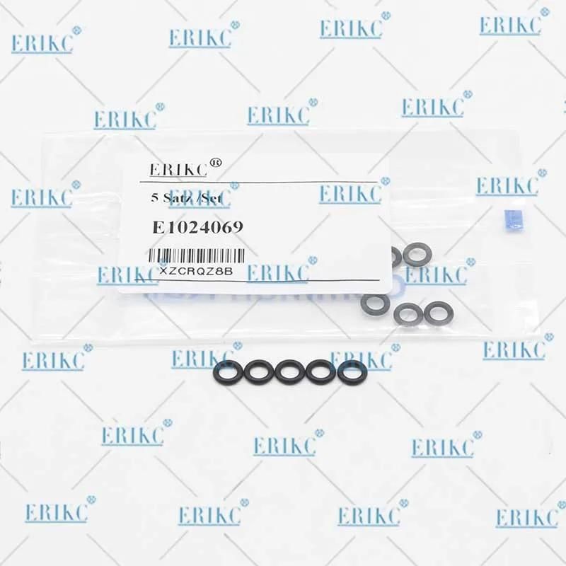 Erikc 10PCS/Bag Diesel Injector Parts O Ring Oil Return Pipe Connector Backflow Plastic Sealing Ring for Bosch / Denso E1024069