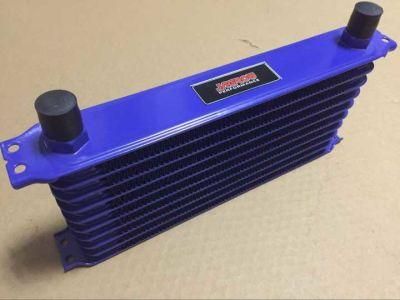 Aluminum Trust Greddy Type Blue Oil Cooler 10row with 10an Thread