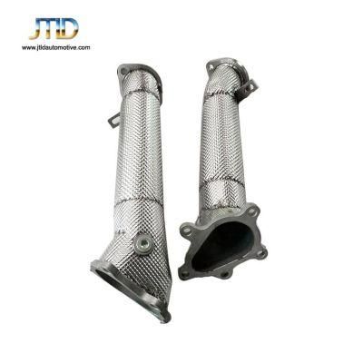 Performance 304 Stainless Steel Exhaust Downpipes with Heat Shield for Nissan Gtr35 Gtr R35