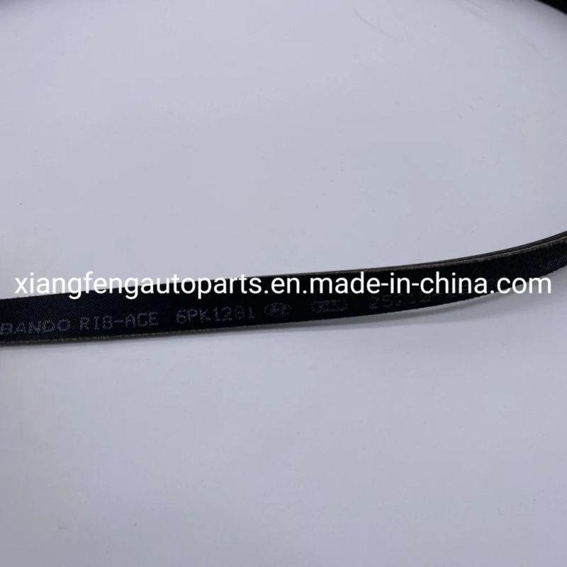 Automotive Rubber Driving Fan Belt for Hyundai 25212-2e020 6pk1281