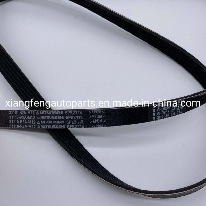 Auto Transmission Rubber Fan Belt for Honda Crider 31110-R2a-M12 6pk2113