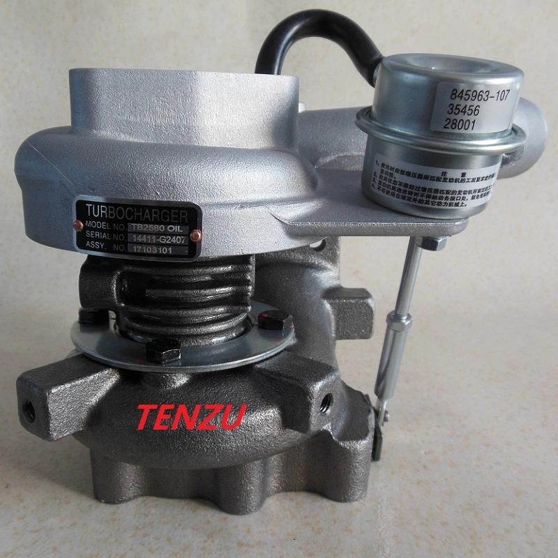 Turbocharger Tb2580 703605-0003 14411-G2407 14411-G2402 1103529 127479 640tc17 for Nissan Terrano II