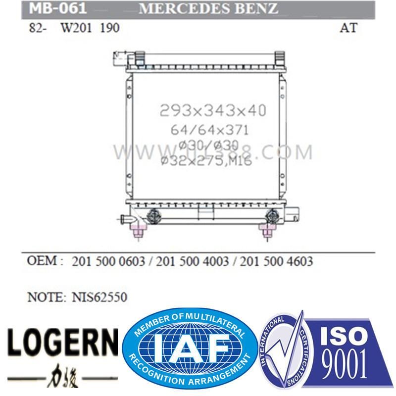 Auto Radiator for Benz 82 W201/190′82- at