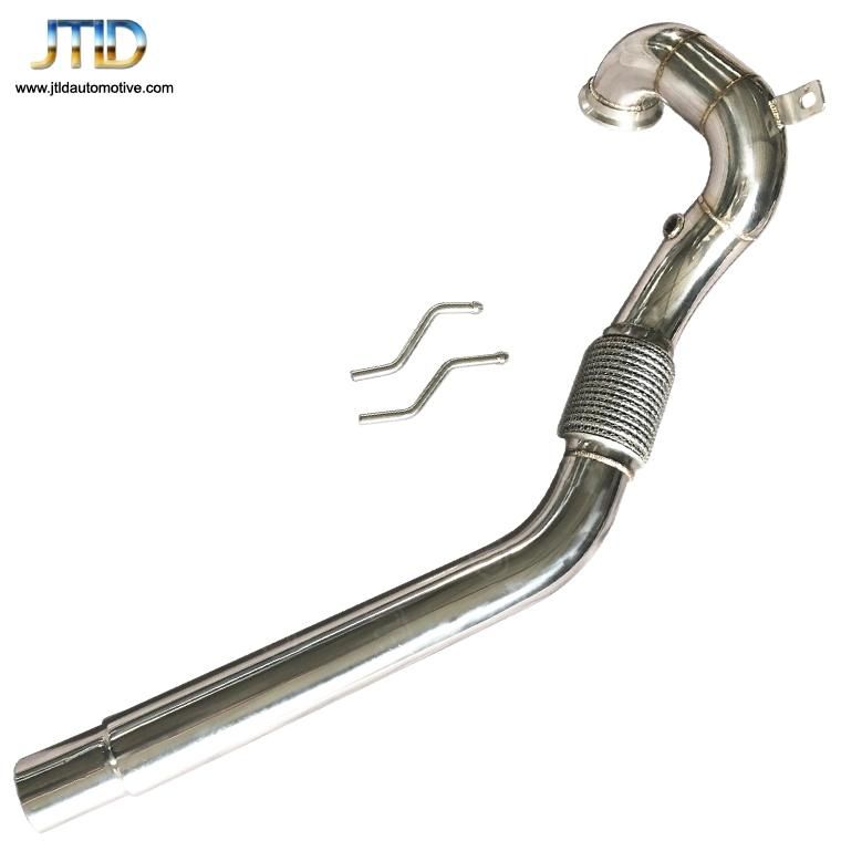 China Factory Price Polished Exhaust Downpipe for VW Mk7 2.0t